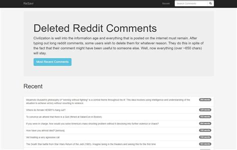 resavr|5 Methods to Find a Deleted Reddit Post with Comments